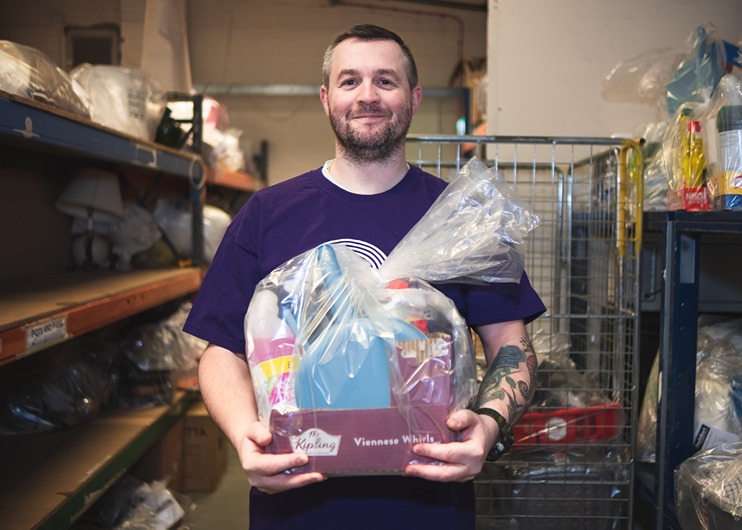 Emergency supply packs ready to be delivered to households across Scotland